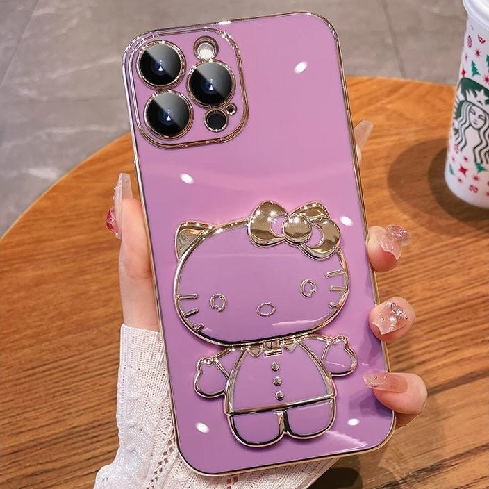 Hello KT Foldable Mirror Stand Phone Case