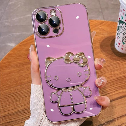 Hello KT Foldable Mirror Stand Phone Case