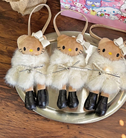 Hello KT Fur Babe Keychain Bag Charm