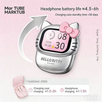 Hello KT Smart Screen Bluetooth Earphones Gift Set