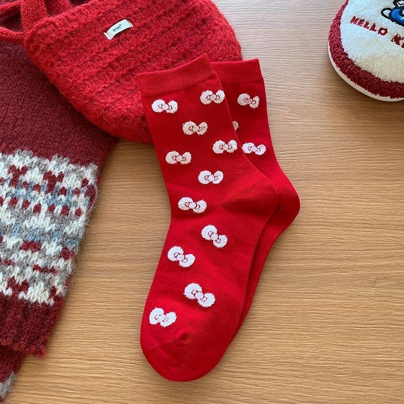 Hello KT Merry & Bright Socks 4 Pic Set