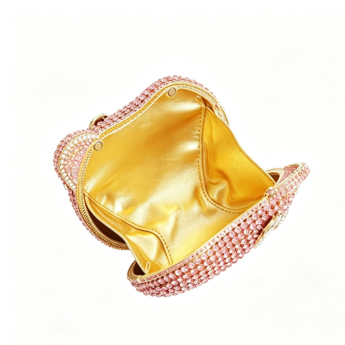 Hello KT Rhinestone Evening Bag, Handmade Full Crystal Crossbody Chain Purse