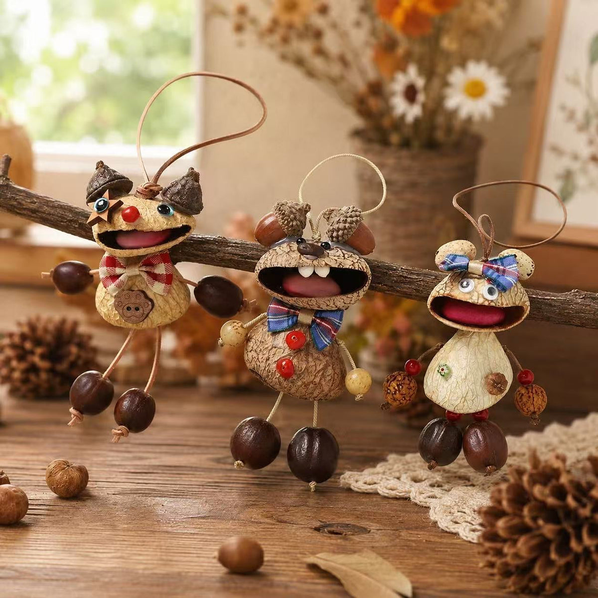 Nut Shell  DIY Hanging Decor