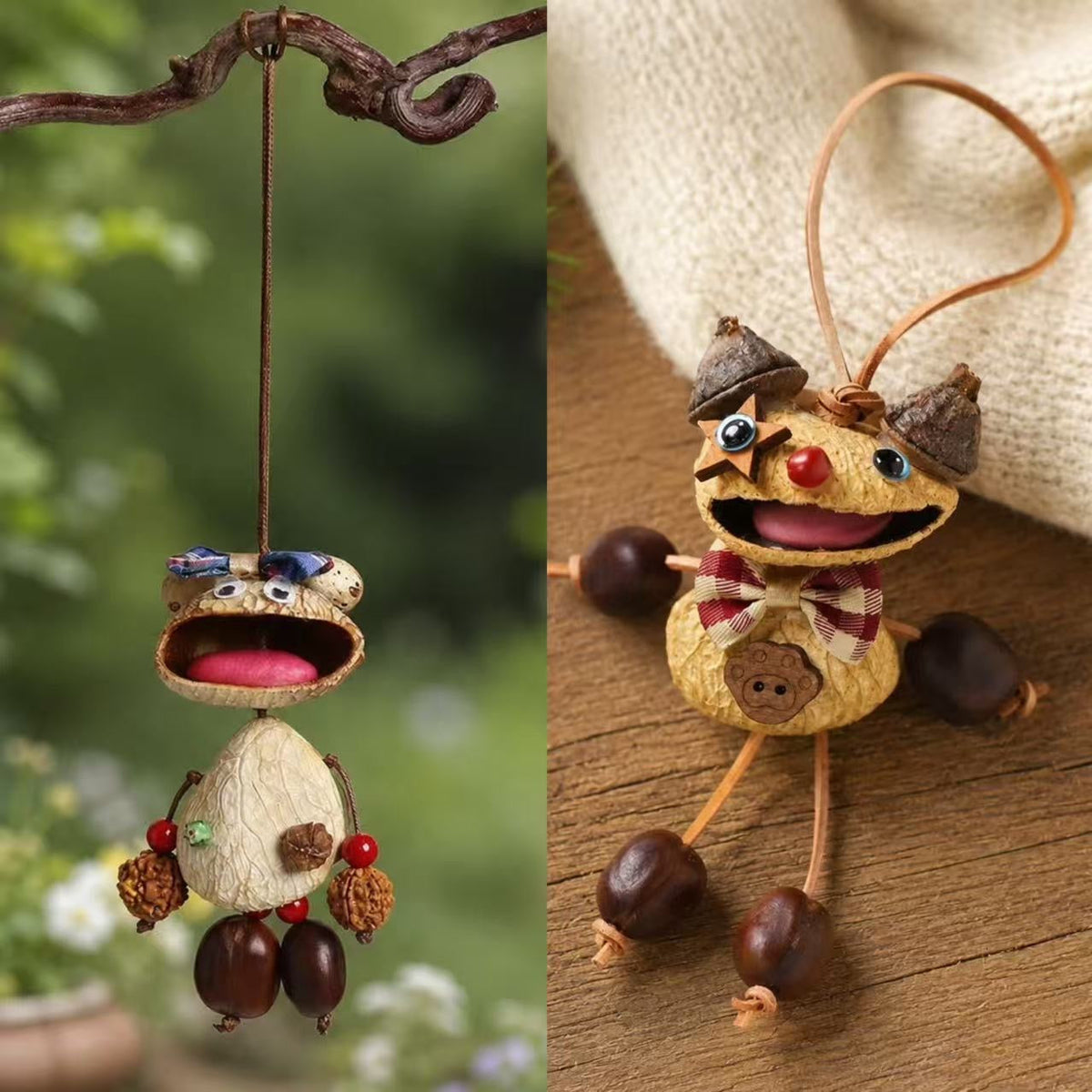 Nut Shell  DIY Hanging Decor