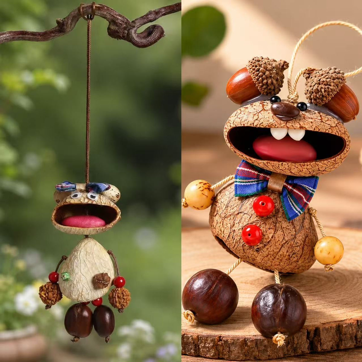 Nut Shell  DIY Hanging Decor